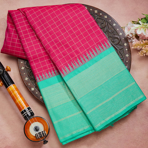 Pink Traditional Pure Kanjeevaram Silk Saree