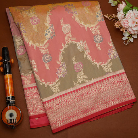 Multicolor Banarasi Silk Saree