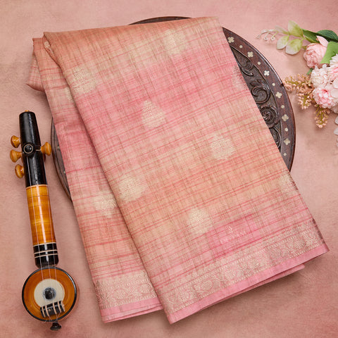 Light Pink Fancy Cotton Saree