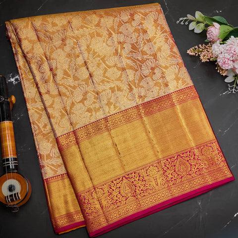 Golden Tissue Pure Kanjeevaram Silk Saree