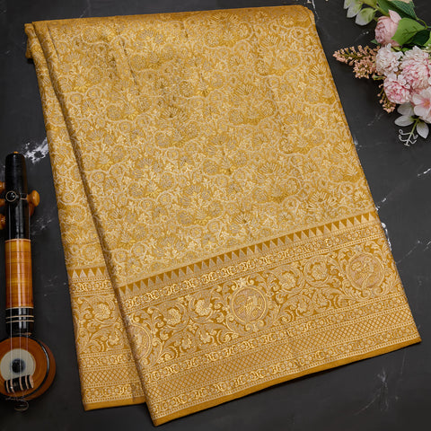 Gold Tissue Pure Kanjeevaram Silk Saree