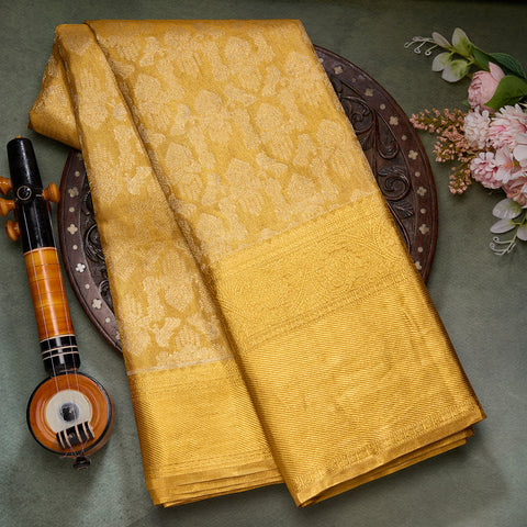 Gold Kanjeevaram Tissue Silk Saree