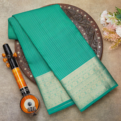 Rama Green Pure Kanjeevaram Silk Saree