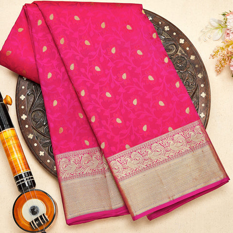 Pink Kanjeevaram Silk Saree