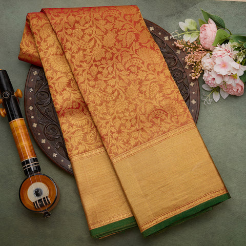 Red Tissue Kanchivaram Silk Saree