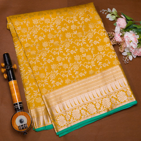 Yellow Soft Silk Saree