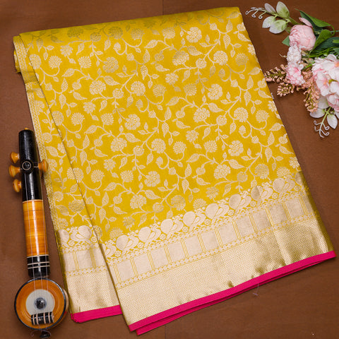 Yellow Soft Silk Saree