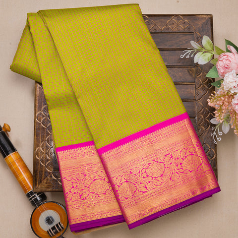 Light Green Traditional Kanjivaram Silk Saree