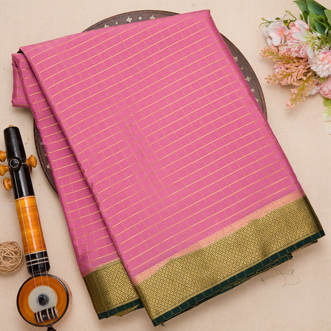 Pink Semi Crepe Silk Saree