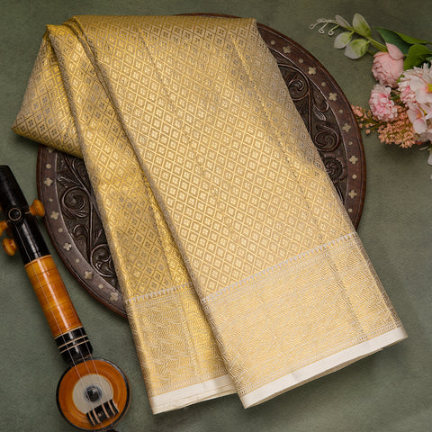 Gold Tissue Kanjivaram Silk Saree