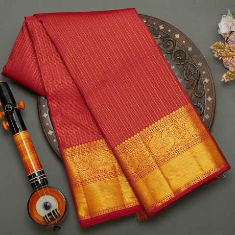 Red Kanjeevaram Silk Saree